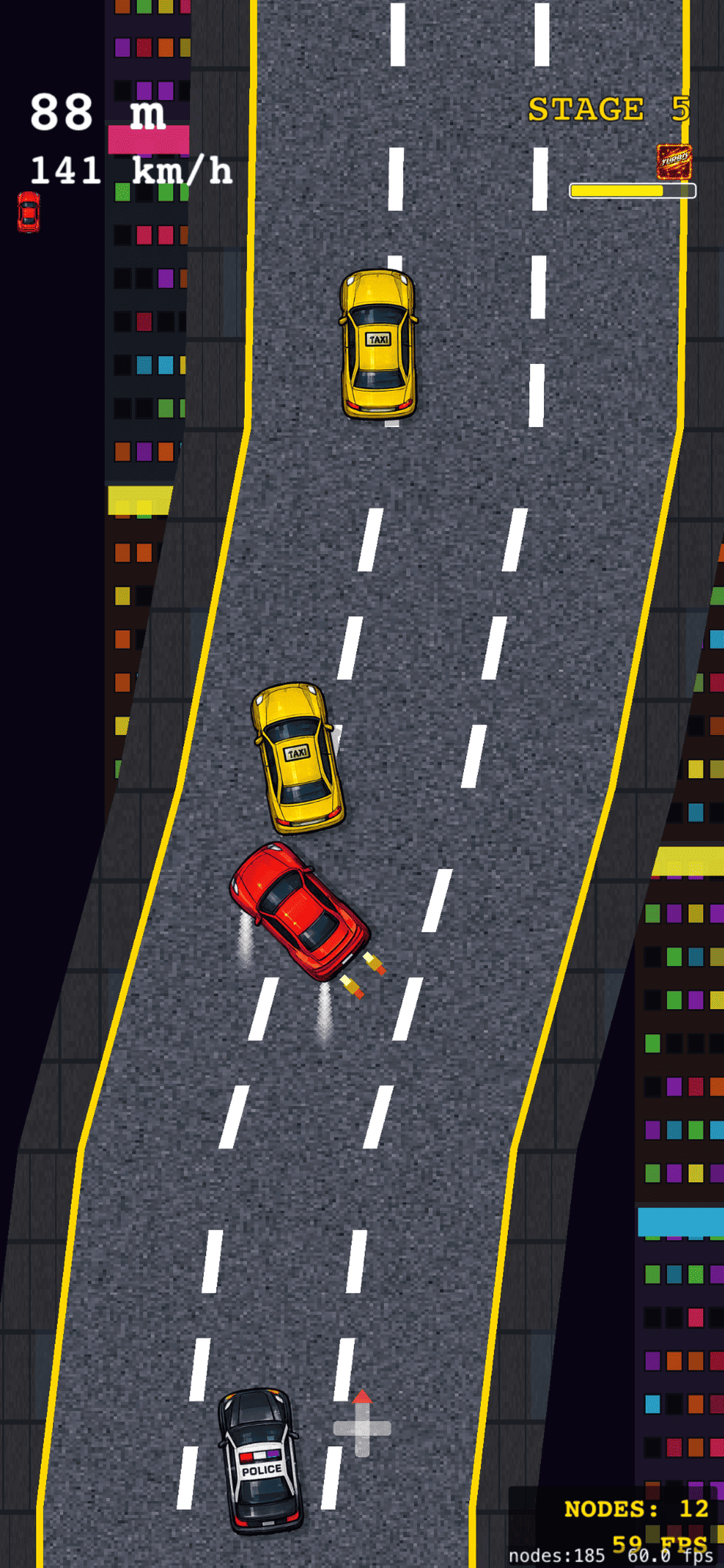 Thumb Racer — Course en cours